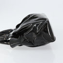 Salvatore Ferragamo Tote Bag Enamel Black Auth BA7665-4