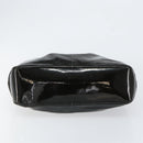 Salvatore Ferragamo Tote Bag Enamel Black Auth BA7665-5