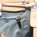 Salvatore Ferragamo Hand Bag Leather 2way Beige Silver Auth BA7666-22