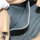 Salvatore Ferragamo Hand Bag Leather 2way Beige Silver Auth BA7666-23