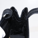 Salvatore Ferragamo Vala Hand Bag Leather Black Gold Auth BA7667-17