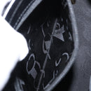 Salvatore Ferragamo Vala Hand Bag Leather Black Gold Auth BA7667-20