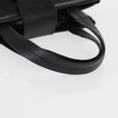 Salvatore Ferragamo Vala Hand Bag Leather Black Gold Auth BA7667-7