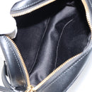 Salvatore Ferragamo Gancini Shoulder Bag Leather Black Gold Auth BA7668-11