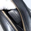 Salvatore Ferragamo Gancini Shoulder Bag Leather Black Gold Auth BA7668-12