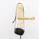 Salvatore Ferragamo Gancini Shoulder Bag Leather Black Gold Auth BA7668-21