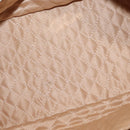 Salvatore Ferragamo Vala Hand Bag Leather 2way White Gold Auth BA7669-11