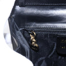 Salvatore Ferragamo Vala Shoulder Bag Leather Black Gold Auth BA7670-17