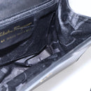 Salvatore Ferragamo Vala Shoulder Bag Leather Black Gold Auth BA7670-18