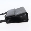 Salvatore Ferragamo Vala Shoulder Bag Leather Black Gold Auth BA7670-3