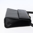 Salvatore Ferragamo Vala Shoulder Bag Leather Black Gold Auth BA7670-4