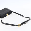 Salvatore Ferragamo Vala Shoulder Bag Leather Black Gold Auth BA7670-7