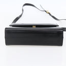 Salvatore Ferragamo Vala Shoulder Bag Leather Black Gold Auth BA7670-5