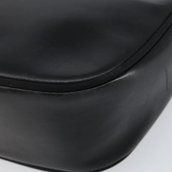 Salvatore Ferragamo Vala Shoulder Bag Leather Black Gold Auth BA7671