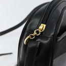 Salvatore Ferragamo Vala Shoulder Bag Leather Black Gold Auth BA7671-10