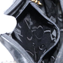 Salvatore Ferragamo Vala Shoulder Bag Leather Black Gold Auth BA7671-21