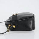 Salvatore Ferragamo Vala Shoulder Bag Leather Black Gold Auth BA7671-4