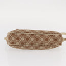 Salvatore Ferragamo Gancini Shoulder Bag Canvas Leather Beige Gold Auth BA7672-9