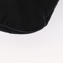 Salvatore Ferragamo Vala Hand Bag Nylon Leather 2way Black Silver Auth BA7673-18