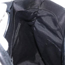 Salvatore Ferragamo Vala Hand Bag Nylon Leather 2way Black Silver Auth BA7673-21