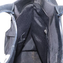 Salvatore Ferragamo Vala Hand Bag Nylon Leather 2way Black Silver Auth BA7673-22