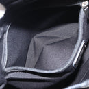 Salvatore Ferragamo Vala Hand Bag Nylon Leather 2way Black Silver Auth BA7673-24