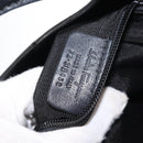 Salvatore Ferragamo Vala Hand Bag Nylon Leather 2way Black Silver Auth BA7673-12