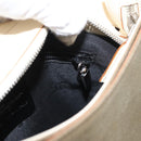 Salvatore Ferragamo Gancini Shoulder Bag Canvas Beige Silver Auth BA7674-20