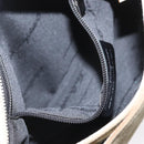 Salvatore Ferragamo Gancini Shoulder Bag Canvas Beige Silver Auth BA7674-21