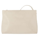 Salvatore Ferragamo Vala Shoulder Bag Leather White Gold Auth BA7675-2