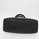 Salvatore Ferragamo Vala Tote Bag Leather Black Gold Auth BA7676-10