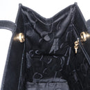 Salvatore Ferragamo Vala Tote Bag Leather Black Gold Auth BA7676-19