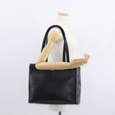 Salvatore Ferragamo Vala Tote Bag Leather Black Gold Auth BA7676-22