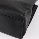 VALENTINO Shoulder Bag Leather Black Gold Auth BA7678-14