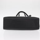 VALENTINO Shoulder Bag Leather Black Gold Auth BA7678-5