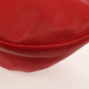 BOTTEGA VENETA The Chain Shoulder Bag Leather Red Silver Auth BA7679V-17