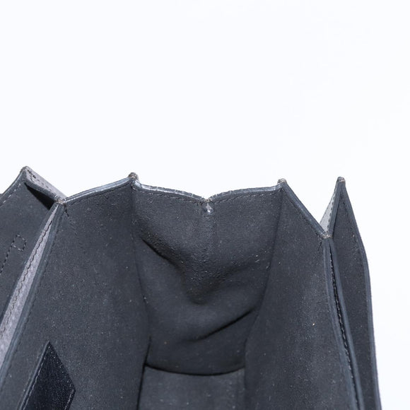 GIVENCHY Chain Shoulder Bag Leather Black Gold Auth BA7680