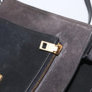 GIVENCHY Chain Shoulder Bag Leather Black Gold Auth BA7680-24