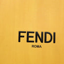 FENDI Hand Bag Leather 2way Yellow Gold Auth BA7681-19