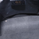 FENDI Hand Bag Leather 2way Yellow Gold Auth BA7681-11