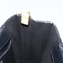 FENDI Hand Bag Leather 2way Yellow Gold Auth BA7681-20