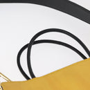 FENDI Hand Bag Leather 2way Yellow Gold Auth BA7681-14