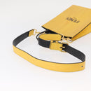 FENDI Hand Bag Leather 2way Yellow Gold Auth BA7681-8