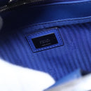 FENDI Petite To Jules Hand Bag Leather 2way Blue Silver Auth BA7682-18