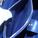 FENDI Petite To Jules Hand Bag Leather 2way Blue Silver Auth BA7682-23