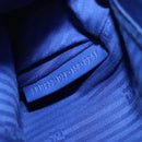 FENDI Petite To Jules Hand Bag Leather 2way Blue Silver Auth BA7682-25