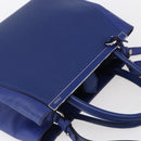 FENDI Petite To Jules Hand Bag Leather 2way Blue Silver Auth BA7682-6