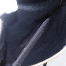 CELINE Trio Small Shoulder Bag Leather Black Gold Auth BA7683-11