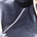 CELINE Trio Small Shoulder Bag Leather Black Gold Auth BA7683-20