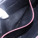 CELINE Macadam Canvas Shoulder Bag Suede Bordeaux Gold Auth BA7684-21